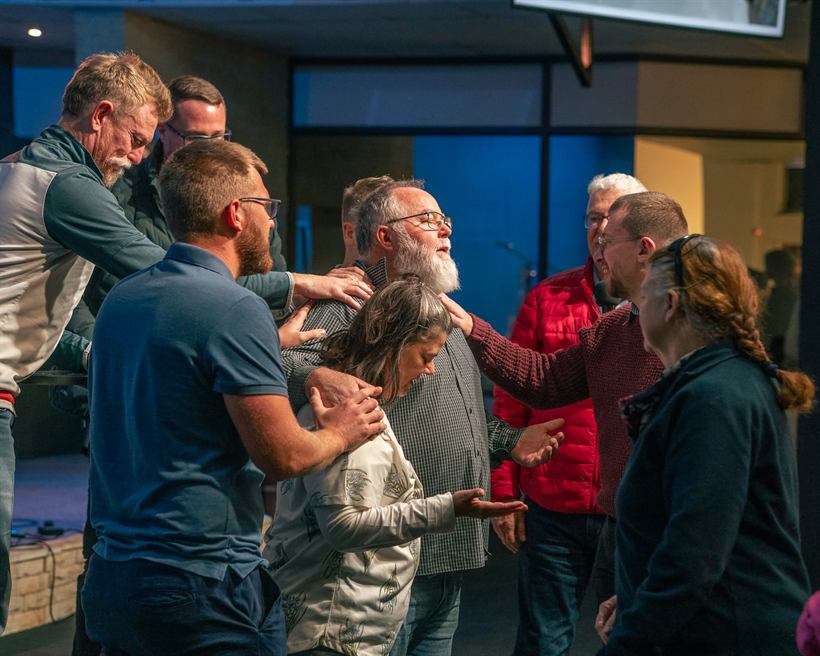 The church praying for one another